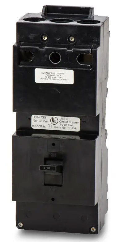 QE2100VH - Square D 100 Amp 2 Pole 240 Volt Molded Case Circuit Breaker