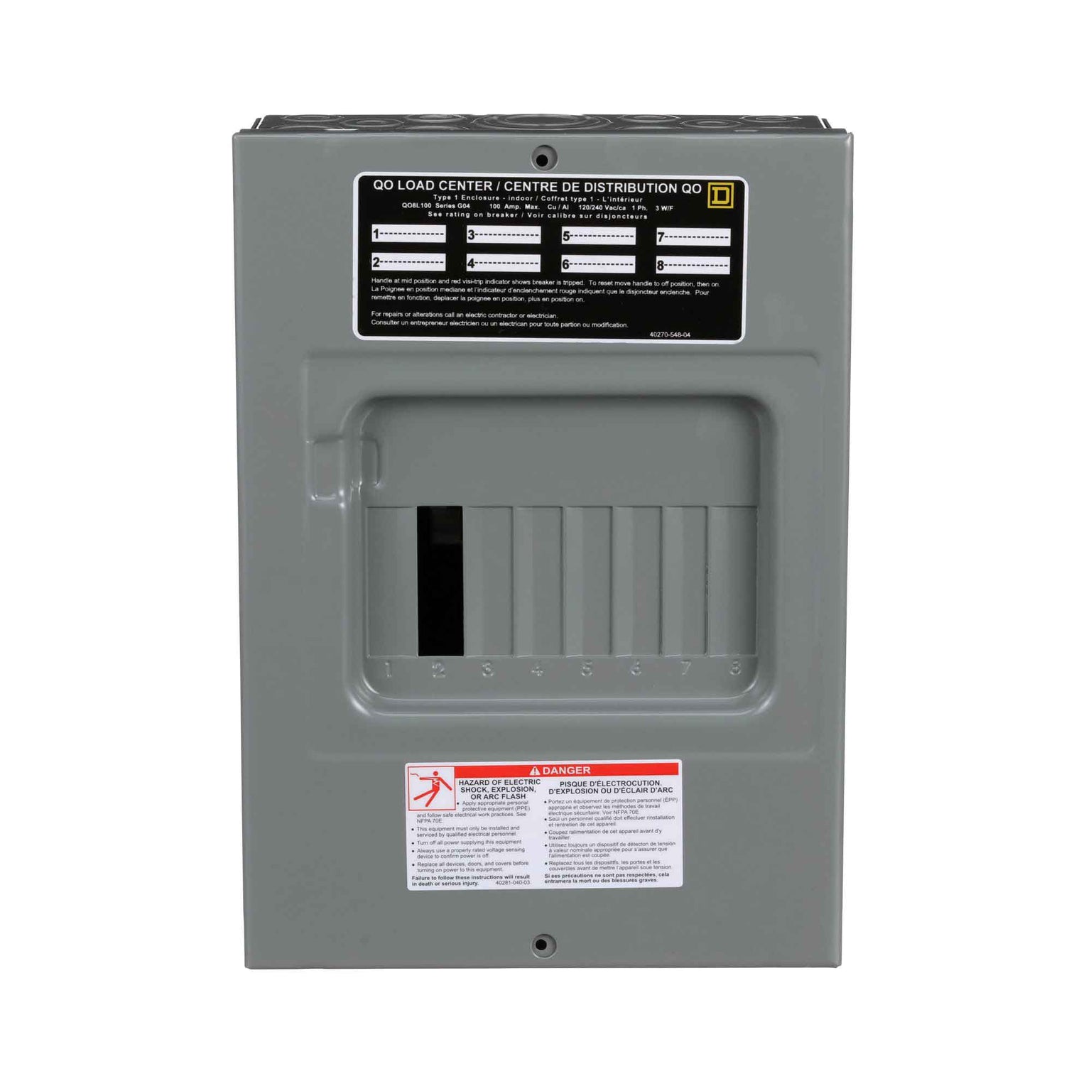 QO8L100S - Square D - Loadcenter