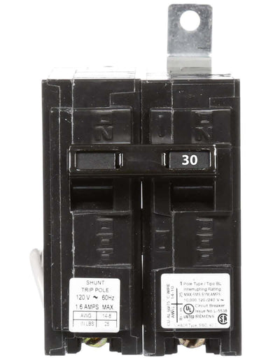 B13000S01 - Siemens 30 Amp 1 Pole 120 Volt Molded Case Circuit Breaker