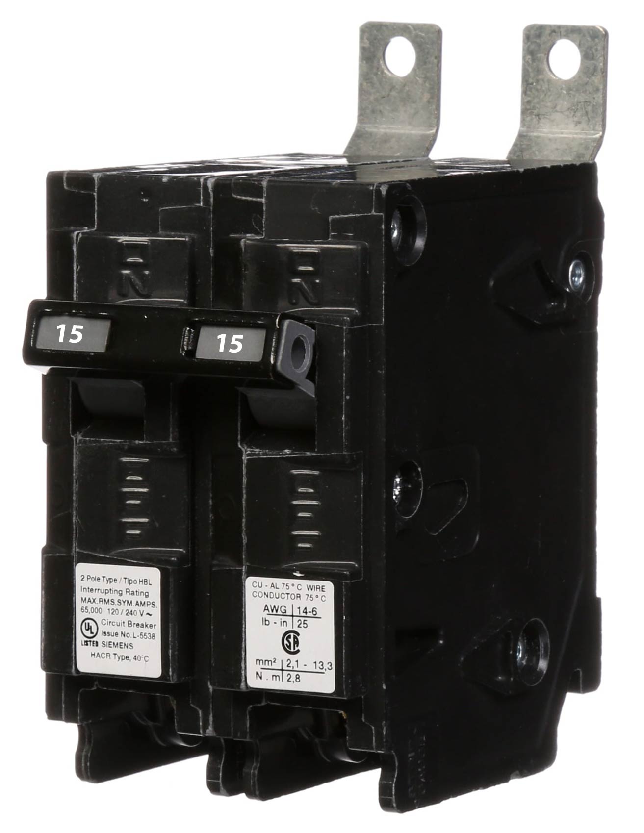 B215HH - Siemens - 15 Amp 22kA Circuit Breaker