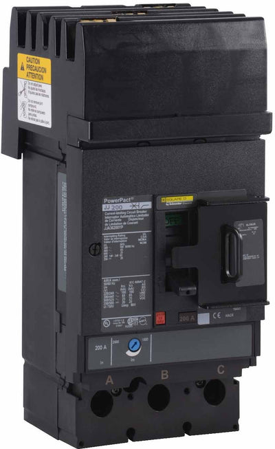 JJA36200YP - Square D 200 Amp 3 Pole 600 Volt Molded Case Circuit Breaker