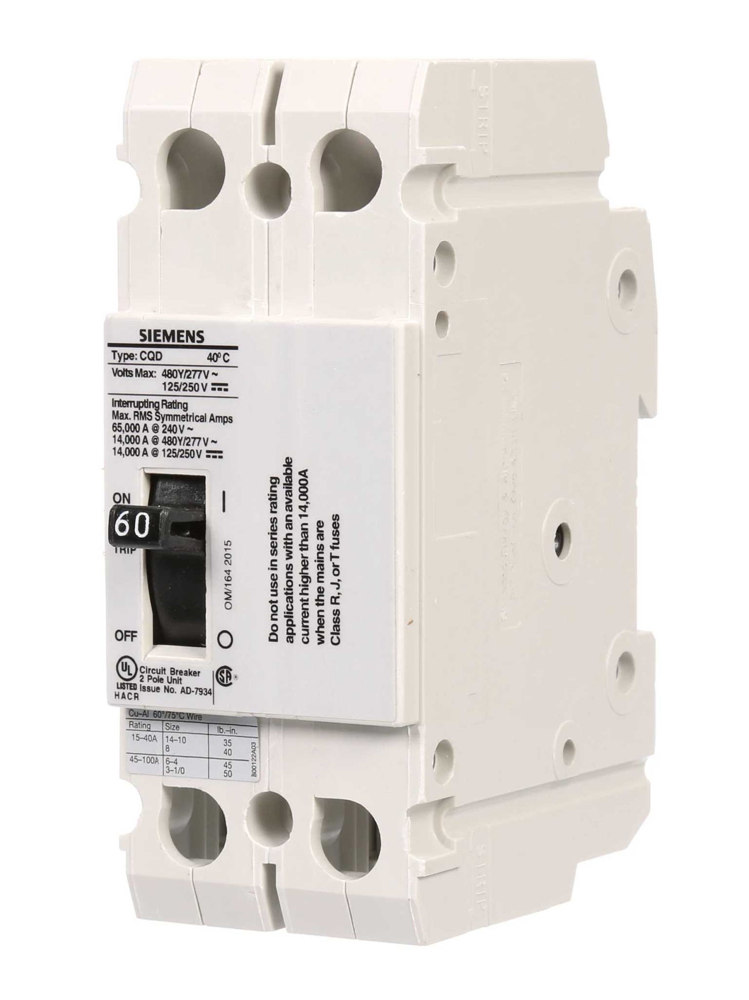 CQD260 - Siemens - Molded Case Circuit Breaker