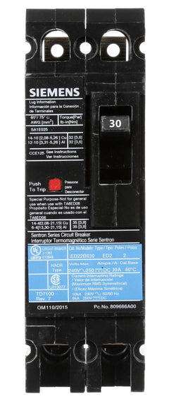 ED22B030L - Siemens - Molded Case Circuit Breaker