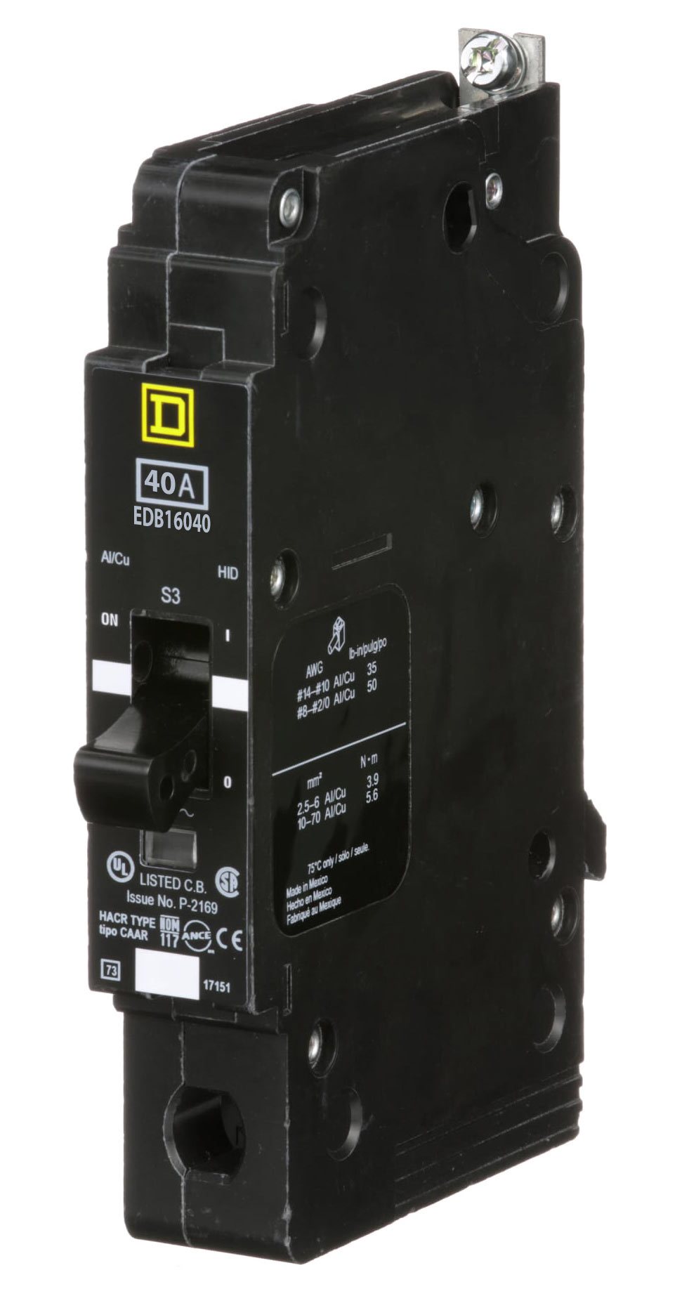 EDB16040 - Square D - Molded Case Circuit Breaker