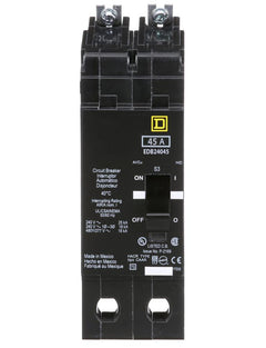EDB24045 - Square D 45 Amp 2 Pole 480 Volt Bolt-On Molded Case Circuit Breaker