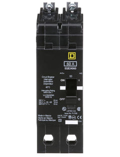 EGB26060 - Square D 60 Amp 2 Pole 600 Volt Bolt-On Circuit Breaker