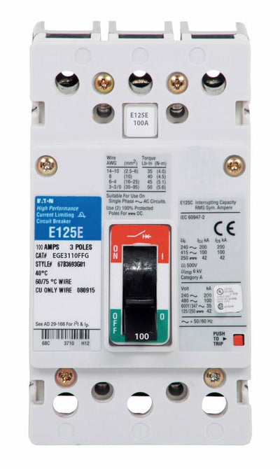 EGE3110FFG - Eaton - Molded Case Circuit Breaker