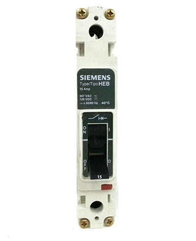 HEB1B015B - Siemens 15 Amp 1 Pole 277 Volt Bolt-On Molded Case Circuit Breaker