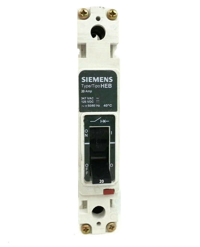 HEB1B020B - Siemens 20 Amp 1 Pole 277 Volt Bolt-On Molded Case Circuit Breaker