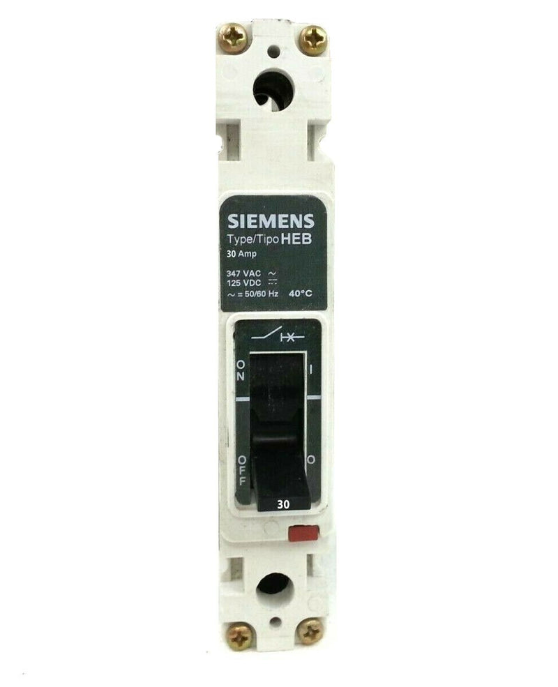 HEB1B030B - Siemens 30 Amp 1 Pole 277 Volt Bolt-On Molded Case Circuit Breaker