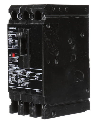 HED43B015 - Siemens 15 Amp 3 Pole 480 Volt Feed Thru Low Voltage Fuse