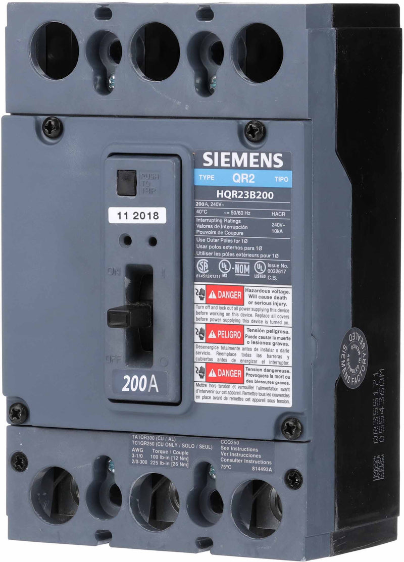 HQR23B200 - Siemens - Molded Case Circuit Breaker
