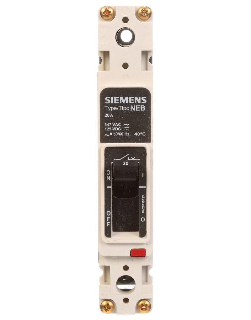 NEB1B020B - Siemens 20 Amp 1 Pole 277 Volt Bolt-On Molded Case Circuit Breaker