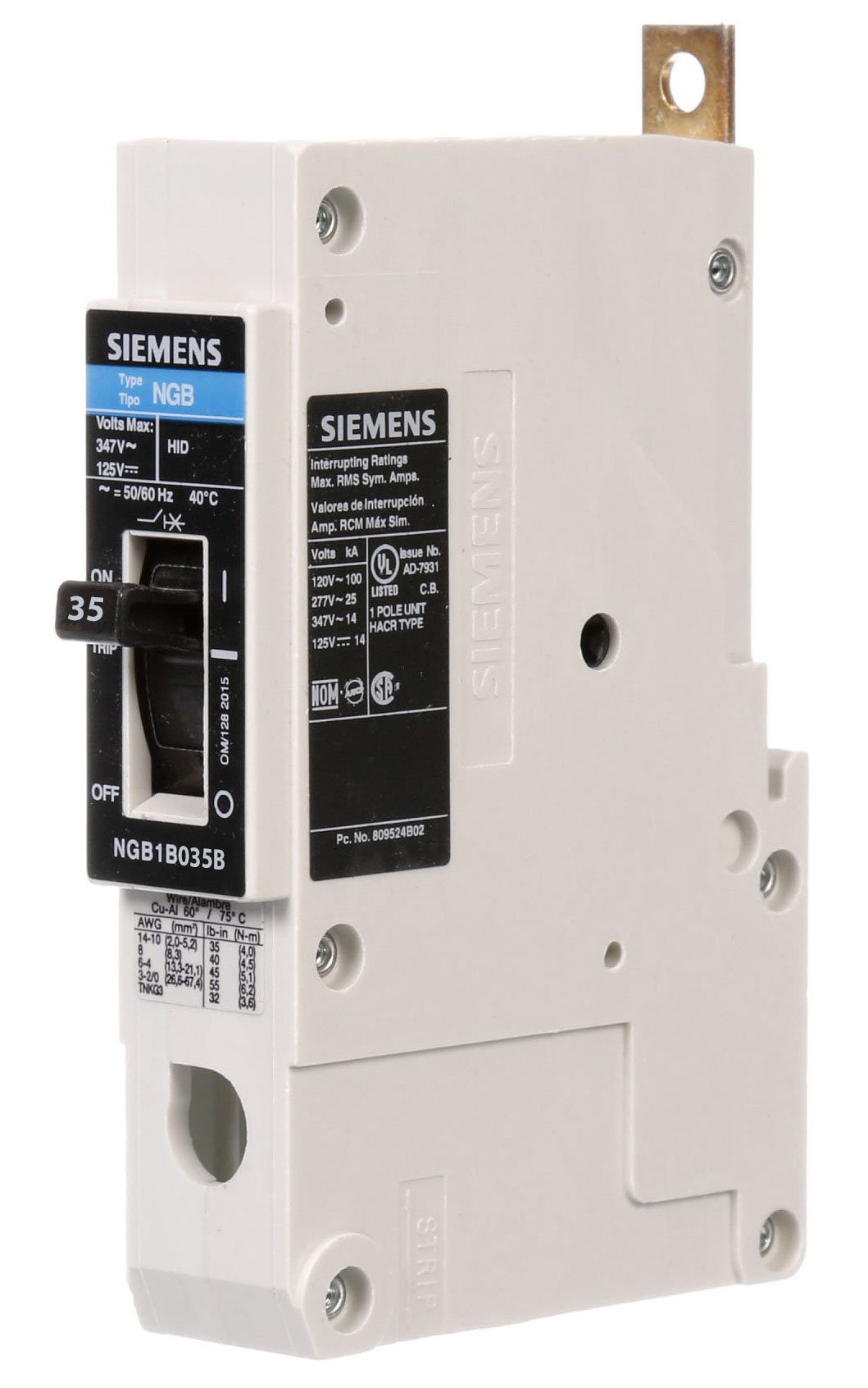 NGB1B035B - Siemens - Molded Case Circuit Breaker