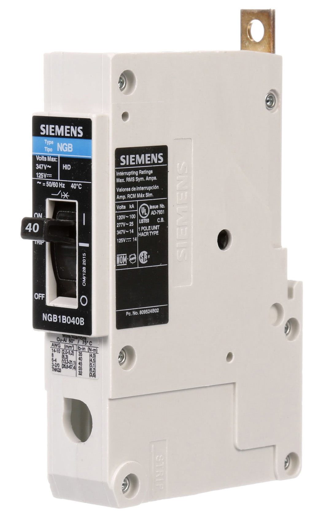 NGB1B040B - Siemens - Molded Case Circuit Breaker