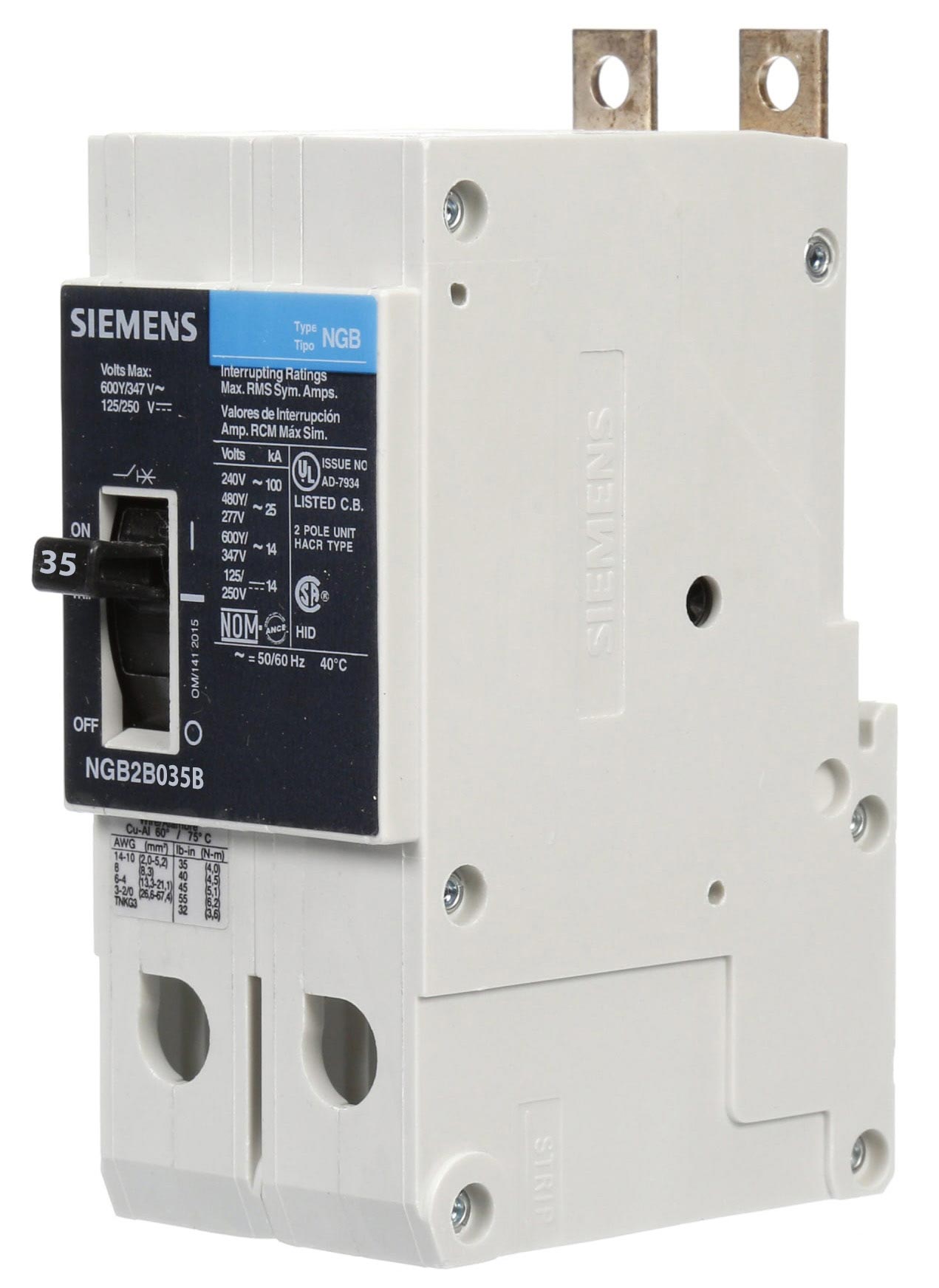 NGB2B035B - Siemens - Molded Case Circuit Breaker