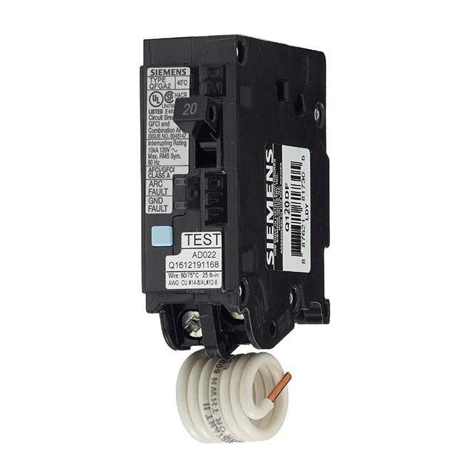 Q120DFCSA - Siemens - 20 Amp Dual Function Circuit Breaker