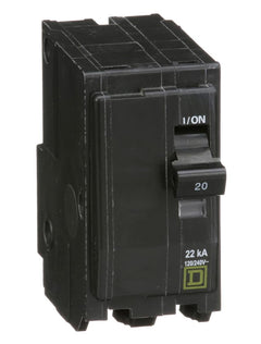 QO220VH - Square D 20 Amp 2 Pole 120 Volt Plug-In Molded Case Circuit Breaker