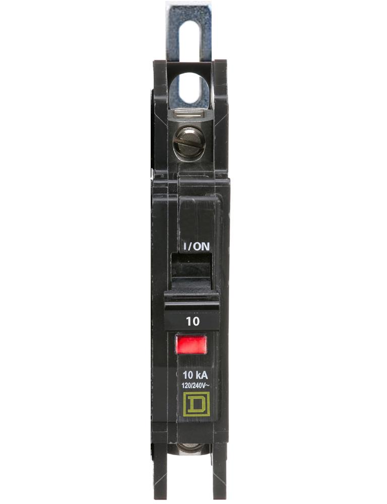 QOU110 - Square D 10 Amp 1 Pole 240 Volt Miniature Circuit Breaker