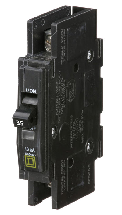 QOU135 - Square D 35 Amp 1 Pole 120 Volt Bolt-On Molded Case Circuit Breaker
