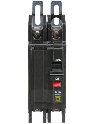 QOU2125 - Square D 125 Amp 2 Pole 240 Volt Bolt-On Molded Case Circuit Breaker