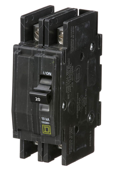 QOU220 - Square D 20 Amp 2 Pole 240 Volt Bolt-On Unit Mount Circuit Breaker
