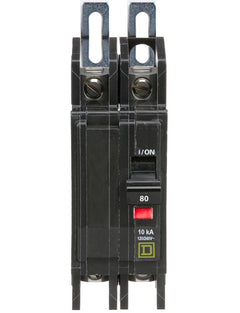 QOU280 - Square D 80 Amp 2 Pole 240 Volt Miniature Circuit Breaker