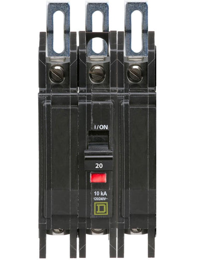 QOU320 - Square D 20 Amp 3 Pole 240 Volt Bolt-On Circuit Breaker