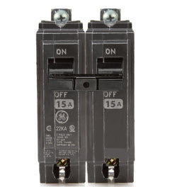 THHQB2115 - GE 15 Amp 2 Pole 240 Volt Bolt-On Molded Case Circuit Breaker