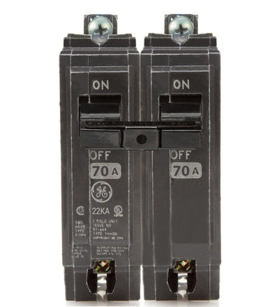 THHQB2170 - GE 70 Amp 2 Pole 240 Volt Bolt-On Molded Case Circuit Breaker