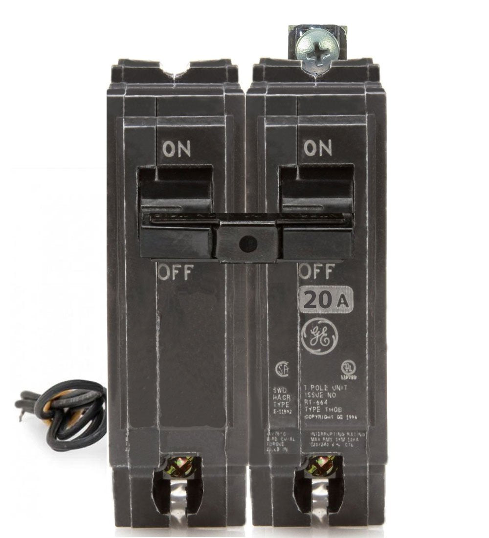 THQB1120ST1 - GE 20 Amp 1 Pole Bolt-On Shunt Trip Circuit Breaker