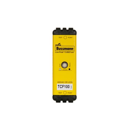 Eaton Bussmann TCF100 Time-Delay Low-Peak Cube Fuse - 100A, 600Vac/300Vdc, Class T