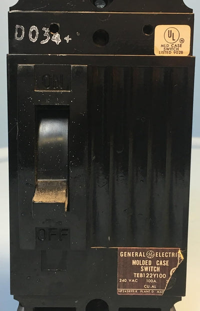 TEB122Y100 - General Electrics - Molded Case Circuit Breakers