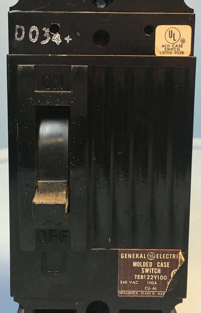 TEB122Y100 - General Electrics - Molded Case Circuit Breakers
