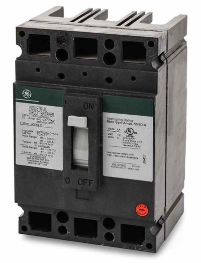 TEB132025WL - GE 25 Amp 3 Pole 240 Volt Molded Case Circuit Breaker