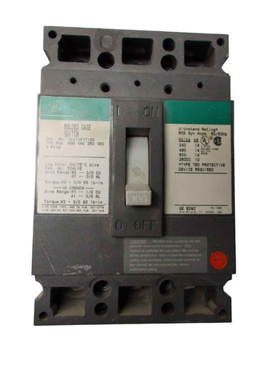 TED136YT100 - General Electrics - Molded Case Circuit Breakers