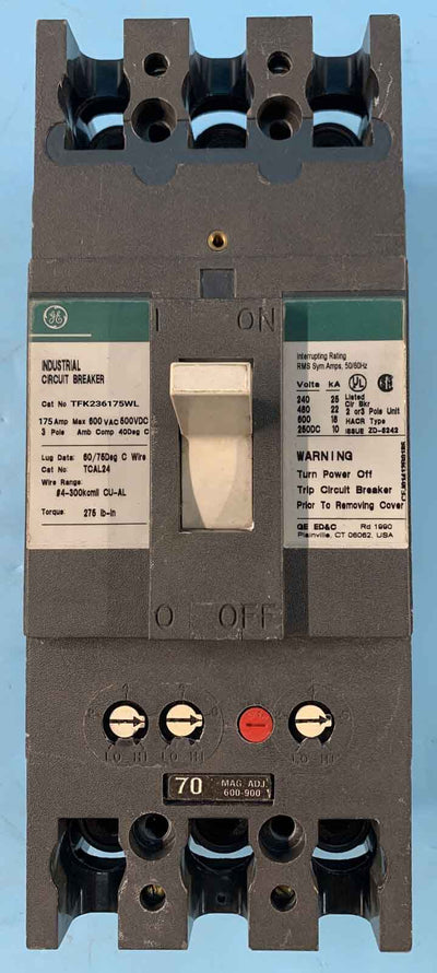 TFK236175WL - General Electrics - Molded Case Circuit Breakers