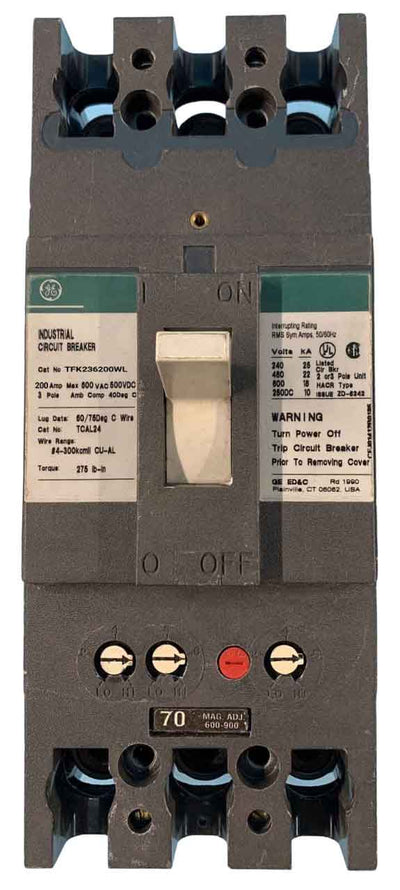 TFK236200WL - General Electrics - Molded Case Circuit Breakers
