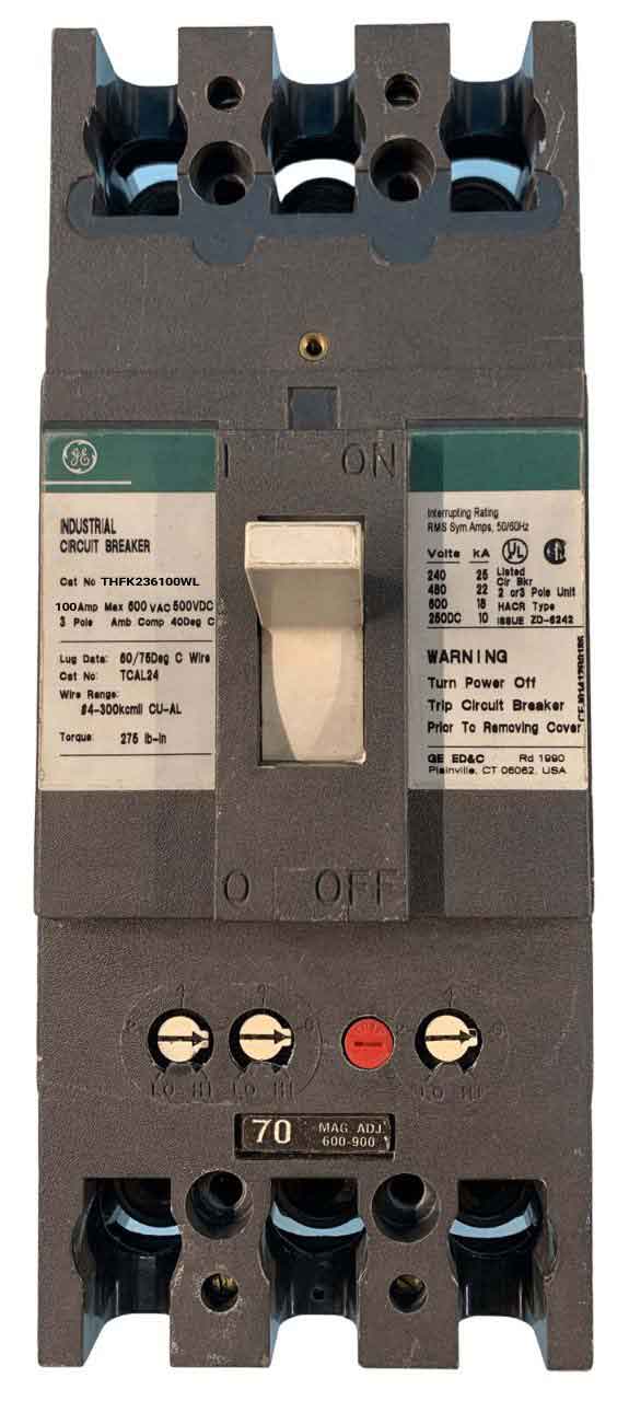 THFK236100WL - General Electrics - Molded Case Circuit Breakers