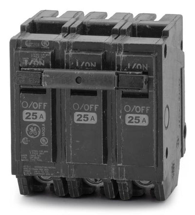 THQL32025 - GE 25 Amp 3 Pole 240 Volt Molded Case Circuit Breaker