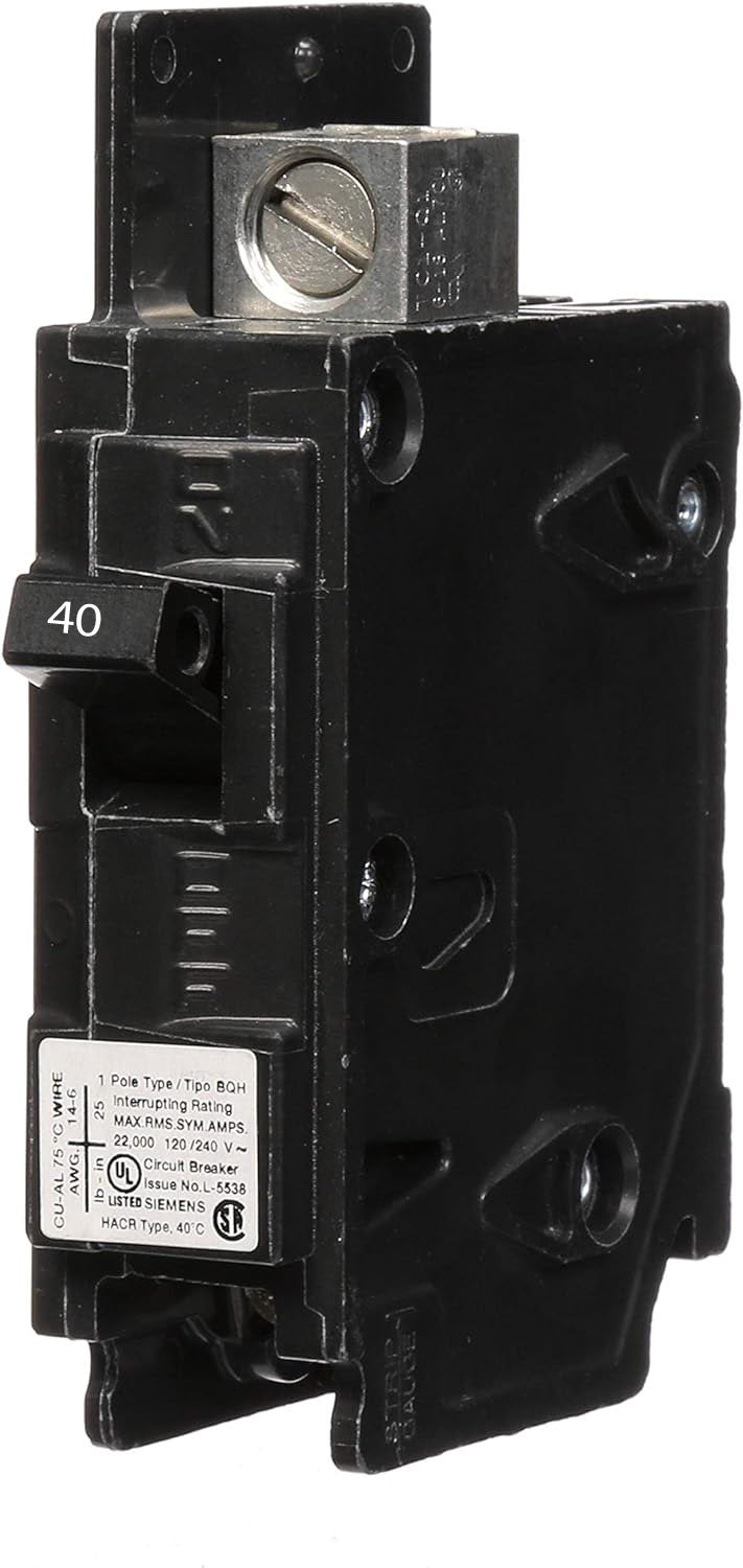 BQ1B040H - Siemens - 40 Amp Molded Case Circuit Breaker