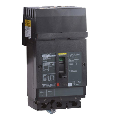 HDA36035 - Square D 35 Amp 3 Pole 600 Volt Plug-In Molded Case Circuit Breaker
