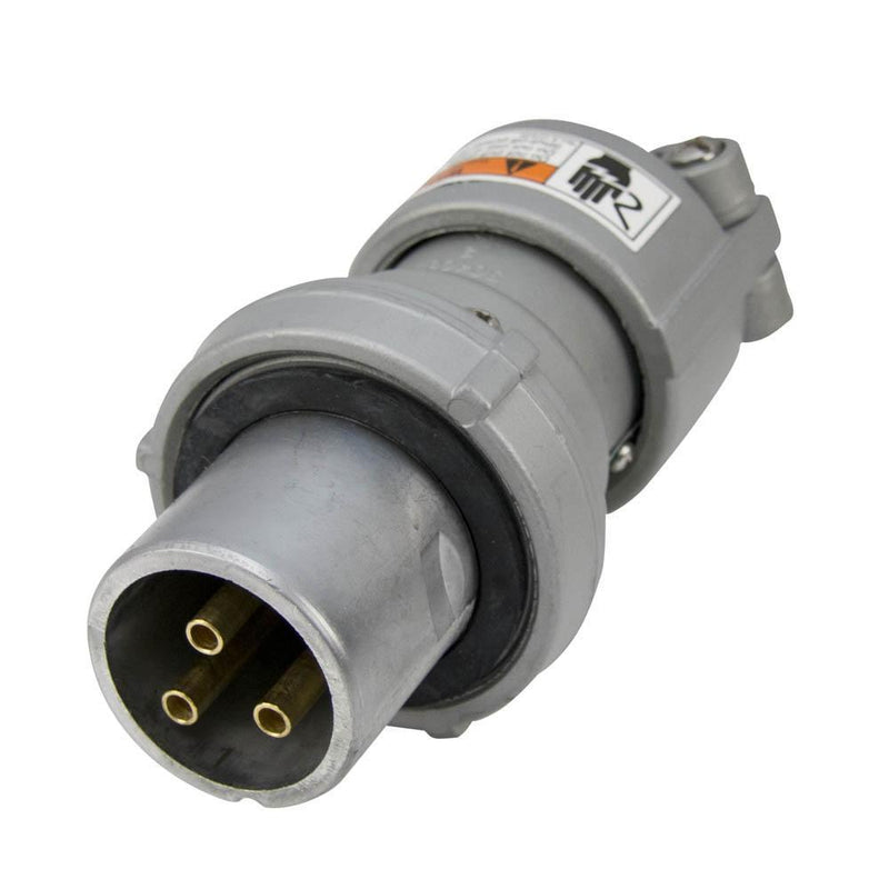 ACP6033BC - Appleton - 60 Amp 600V 3 Pole 3 Wire Powertite Series Pin & Sleeve Metallic Clamping Ring Plug