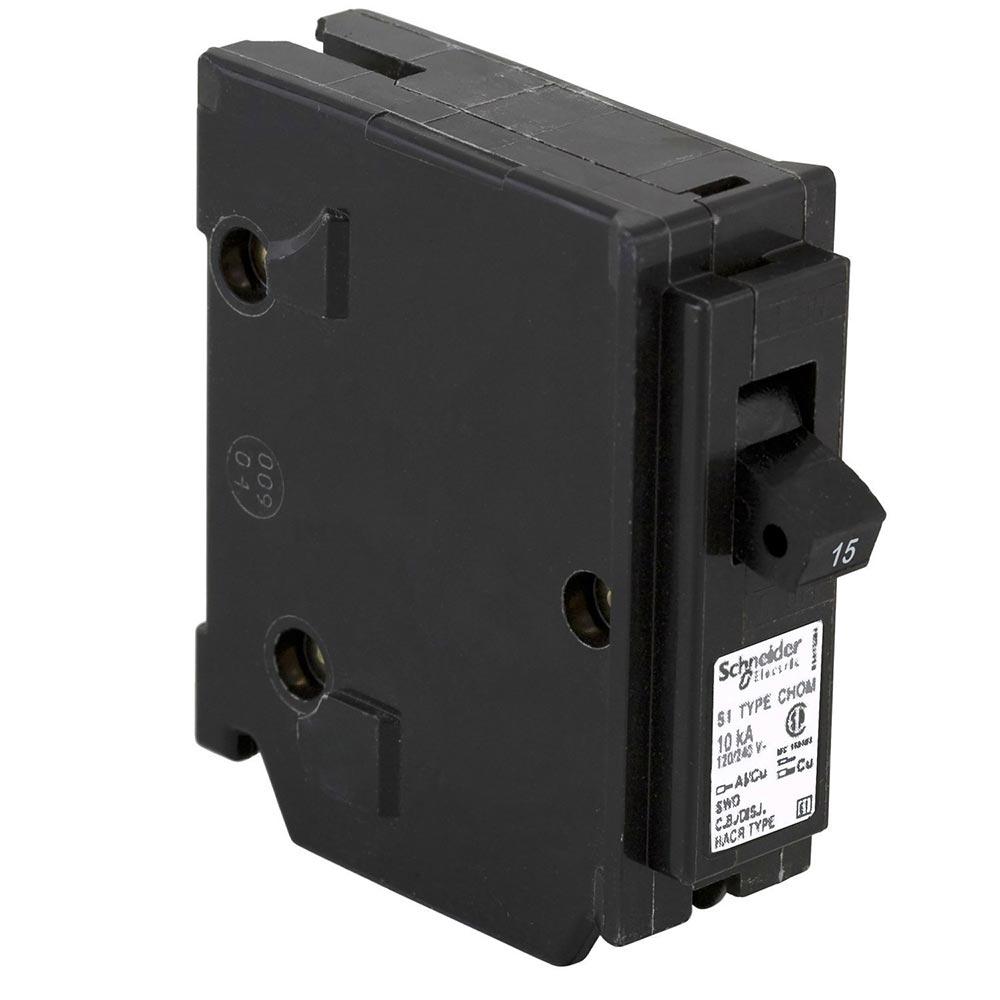 CHOM115 - HomeLine 15 Amp 1 Pole 120 Volt Plug-In Circuit Breaker