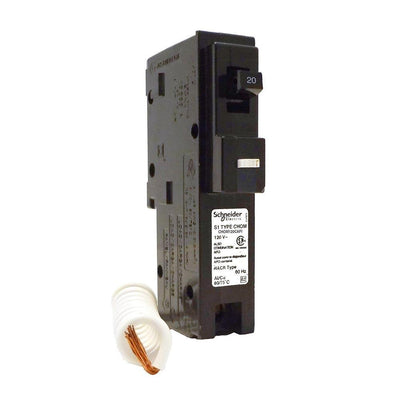 CHOM120CAFI - HomeLine 20 Amp 1 Pole 120 Volt Plug-In Circuit Breaker