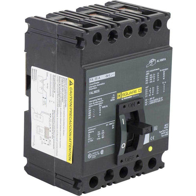 FAL36045 - Square D 45 Amp 3 Pole 600 Volt Molded Case Circuit Breaker
