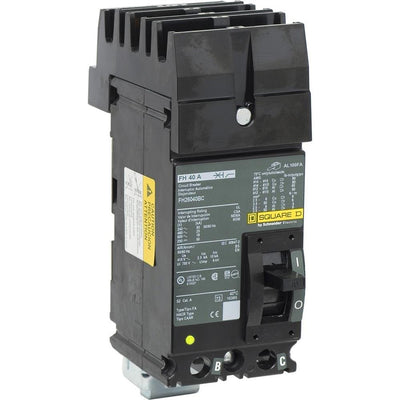 FH26040BC - Square D 40 Amp 2 Pole 600 Volt Molded Case Circuit Breaker