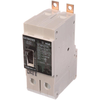 HGB2B015B - Siemens 15 Amp 2 Pole 600 Volt Bolt-On Molded Case Circuit Breaker