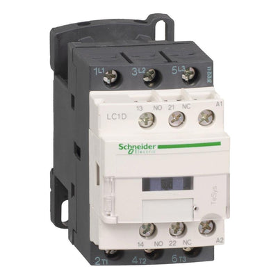 LC1D09B7 - Square D 9 Amp 3 Pole 480 Volt Non Reversing Contactor