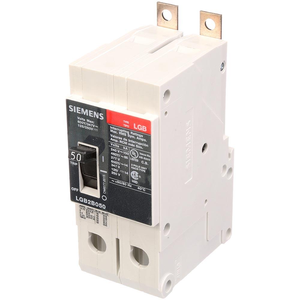 LGB2B090B - Siemens 90 Amp 2 Pole 600 Volt Bolt-On Molded Case Circuit Breaker